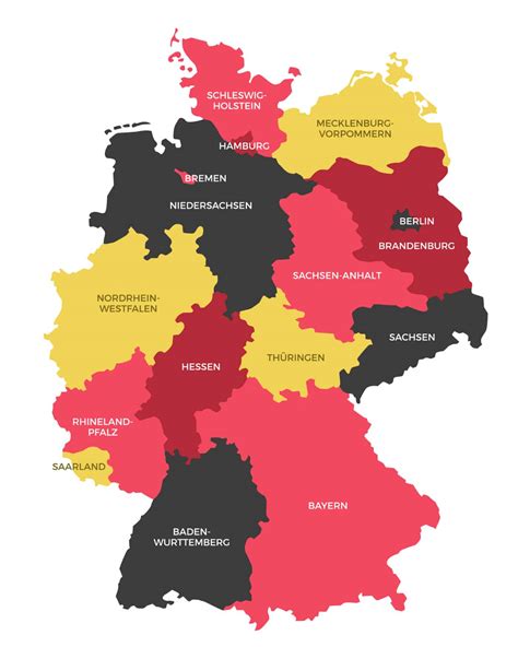 map of germany with states.